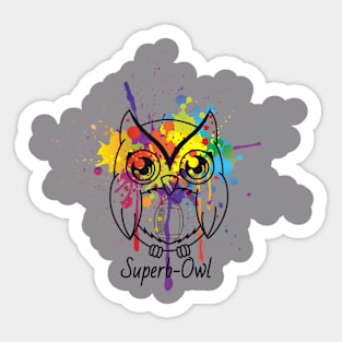 Superb Owl Sticker